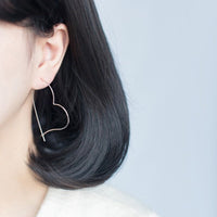 Giant Heart hoop earrings