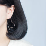 Giant Heart hoop earrings