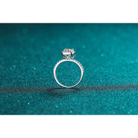 Moissanite Statement rings-Wedding Bride Ring-RM007