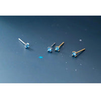 Mini Sapphire Stud Earrings