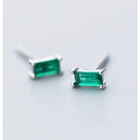 Small Emerald Green Studs Earrings