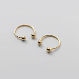 Screw back Solid Silver Balls Studs Earrings-ESB001