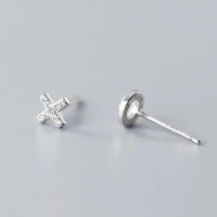 Letter X&O Asymmetry Studs Earrings