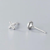 Letter X&O Asymmetry Studs Earrings