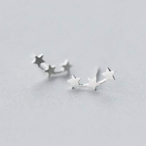 Three Stars Stud Earrings