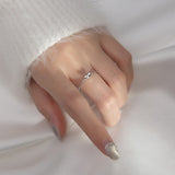 Stackable Small heart Slim Knuckle Rings-Thin Pinky Rings