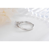 Moonstone Solitaire Slim Band Rings