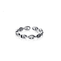 Silver Vintage Rome Numbers Rings