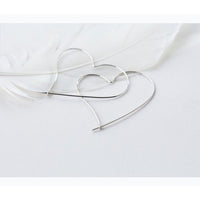 Giant Heart hoop earrings
