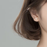 Crystal CZ Butterfly stud Earrings