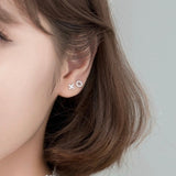 Letter X&O Asymmetry Studs Earrings