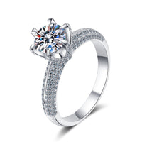 Moissanite Engagement Rings-Classic Solitaire Rings
