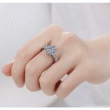 Moissanite Engagement Ring, Wedding Ring