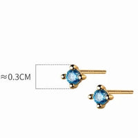 Mini Sapphire Stud Earrings
