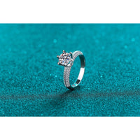 Moissanite Engagement Rings-Classic Solitaire Rings-RM011