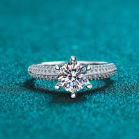 Moissanite Engagement Rings-Classic Solitaire Rings