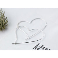 Giant Heart hoop earrings