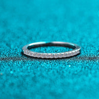 Moissanite Band Ring; Slim Thin stackable Band ring-RM505