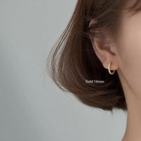 CZ Paved diamonds Huggies Hoop Earrings