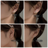 Small Emerald Green Huggie Earrings-SH012