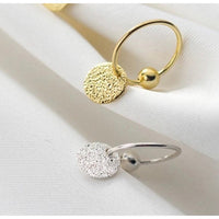 Matte Glossy Flake Drop Huggie Earrings-SH009