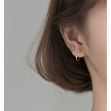 Screw back Solid Silver Balls Studs Earrings-ESB001