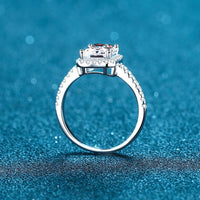 Moissanite Wedding, Radiant Cut Statement Ring-RM015