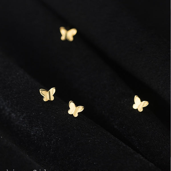 Tiny Butterfly Miniature Studs Earrings-SS009