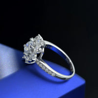 Icy Flower Simulate Diamond Ring