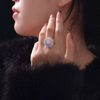 Statement Rings, Cocktail Ring, Canary Cushion Cut Ring