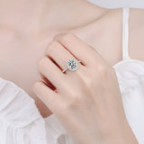 Moissanite Wedding Ring, Oval Cut Statement Ring