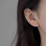 Tiny Butterfly Miniature Studs Earrings-SS009