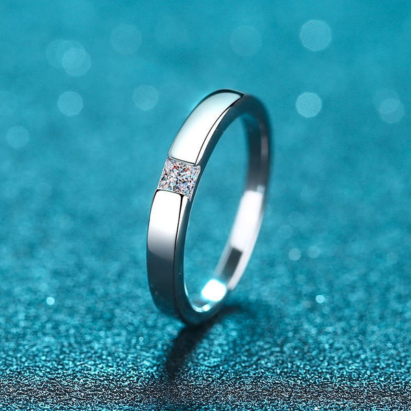 Wedding Princess Cut Small Diamond Ring-RM016
