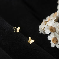 Tiny Butterfly Miniature Studs Earrings-SS009