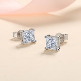 Solitaire Moissanite Diamonds Studs Earrings