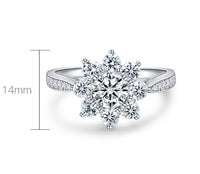 Icy Flower Simulate Diamond Ring