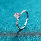 Moissanite Wedding Ring, Oval Cut Statement Ring-RM019