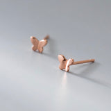 Tiny Butterfly Miniature Studs Earrings-SS009